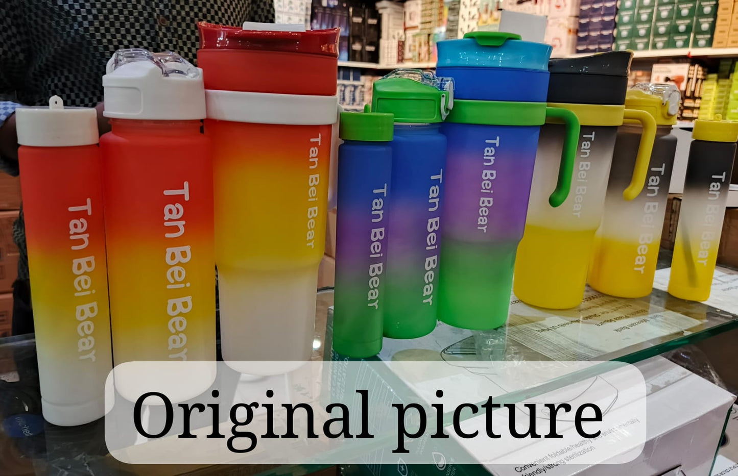 3 pcs Leak-Proof Gradient Water Bottles Set, Portable Plastic Sports Cups